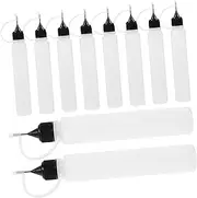 PLAFOPE 10pcs Glue Bottles Precision Applicator Squeeze Bottles for Crafting Painting and Quilling Refillable Empty Glue Dispenser with Fine Tip for Easy Application