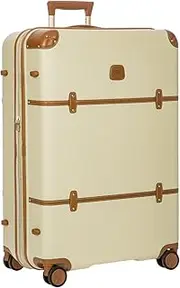 [Bric's] Bellagio Expandable Spinner Trunk - 30" Carry On Suitcase - TSA Approved Luggage - Cream, Cream, 30"