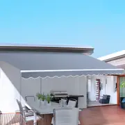 3MX2.5M InstaHut Folding Arm Awning Retractable Sunshade PearlGrey