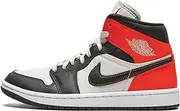[Nike] Jordan Womens WMNS Air Jordan 1 Mid SE DQ6078 100 Newsprint - Size 6W