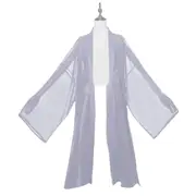 Hanfu Grey Beizi Coat Traditional Chinese Outerwear for Spring and Summer