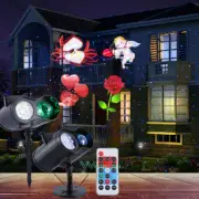 Christmas LED Projector Light Moving Outdoor Valentine's Day Xmas Halloween Lamp
