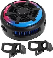 jojofuny Magnetic Phone Cooler Rgb Gaming Cell Phone Radiator Portable Fan Temp Display for Mobiles Tablets