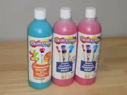 COLORATIONS Simply Washable Tempera Paint Red 32oz & Turquoise All-in-one paint