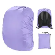 Waterproof Backpack Rain Cover, 30L-40L Backpack Cover [Purple]