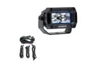 Kings 3.3" Work Light + Rear Lighting Wiring Harness Kit