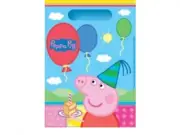 Peppa Pig Party Supplies Loot Lolly Treat Bags (Pk. 8)