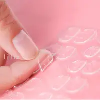 在飛比找蝦皮購物優惠-12 件裝指甲果凍膠柔性雙面膠假指甲貼紙家用 DIY
