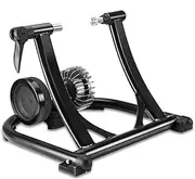 Fluid Bike Trainer Stand fits 24" to 28" Bikes - Portable Indoor Bicycle Exercise Platform, Noise Reduction and Quick-Release, for Road & Mountain Bikes
