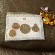 Charlie Bears Pack Of The Clock Tower Badges New