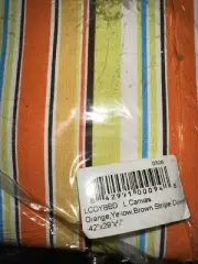 FROM SCRATCH DOG BED COVER/DUVET STRIPED LRGE RETRO COLORS 100% COTTON BNIP NICE