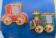 Thomas Boutique X'MAS VEHICLES Sequin Bead Vintage Christmas Ornament Craft Kit