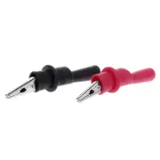 Pair Insulated MultiMeter Test Clip for Clamp Probe T