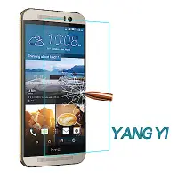 在飛比找Yahoo奇摩購物中心優惠-YANGYI揚邑 HTC M9 防爆防刮防眩弧邊 9H鋼化玻