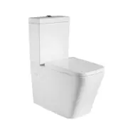 VIC KDK003 Square Ceramic Back to Wall Faced Toilet w Soft Close Seat/S & P Trap