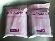 40 Disposable Vaginal Suppository Applicators Individually Wrapped 00 Capsules