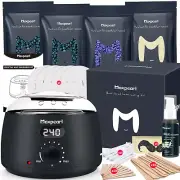 Digital Waxing Kit - Women Men Hard Wax Melt Warmer Kit for Hair Removal - Sensi