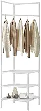 Corner Coat Rack | Entryway Corner Coat Rack,Household Shoes Rack, Space-Saving Garment Shelf for Farmhouse, Hall, Laundry Room