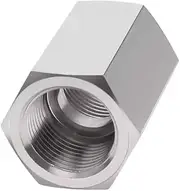 M8 M10 M12 M14 M16 1/8" 1/4" 3/8" 1/2" BSP NPT Metric Female Stainless Steel Socket High Pressure Pipe Fitting Adapter Coupling(304 NPT1I4-NPT1I2)