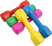 TOGEVAL 5 PCS Plastic Dumbbells for Ergonomic Hand Weights for Kindergarten Sports Enhance Grasping Coordination Skills Durable Pe Material Home Gym Equipment