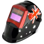 NNEMB Aussie Flag Solar Auto Darkening Welding Helmet MIG/ARC/TIG Welder Machine