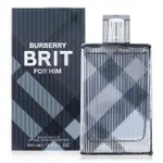 【BURBERRY 巴寶莉】BRIT FOR HIM 風格男性淡香水 EDT 100ML(新版 平行輸入)