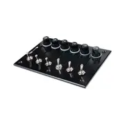 Bowline Switch Panel 6 Gang Bakelite Black