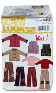 New Look 6314 Sewing Pattern | Jacket Pants Vest | New - UnCut
