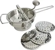 Leefasy Food Mill Stainless Steel with 3 Grinding Discs for Vegetables Baby Food