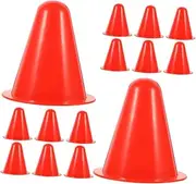 ARTSEWPLY 30Pcs Stackable Plastic Skating Cones Durable Training Markers for Roller Skating Agility Drills and Sports Activities Lightweight Portable Road Blocks