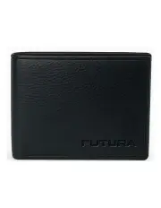[Futura] RFID Slim Genuine Leather Wallet in Black