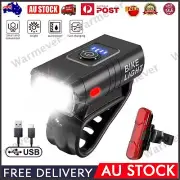 Bike Light Set LED Bicycle Lights Rechargeable Waterproof Headlight Front Rear