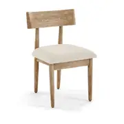 Albany Indoor Timber Dining Chair with Padded Seat Cushion - Dining Chairs
