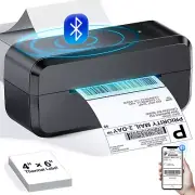 Bluetooth Thermal Shipping Label Printer, Wireless 4X6 Label Printer for Shippin