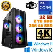 Intel 11th Gen i9 11900 | 32 GB RAM | 2TB HDD + 256GB SSD | Gaming PC/Computer