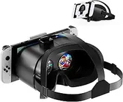 VR Headset for Nintendo Switch & Switch OLED, Upgraded Switch Virtual Reality Glasses with Adjustable HD Lenses and Comfortable Head Strap, Labo VR Kit 3D Goggles for Switch Accessories