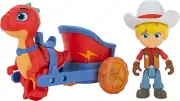 Dino Ranch DNR0010 Vehicle Pull Back 5 Blitz Chariot 3 Dino Jon-Three Styles