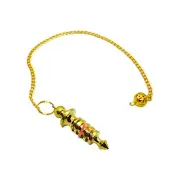 Healing Metal Pendulum Divination 4 Iris Golden Metaphysical Reiki Universal
