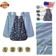 3-Pack Micro-Fleece Baby Sleep Sacks 18-24 Months - Cozy & Comfy Wearable Bla...