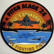 1 Squadron Pitch Black 2024 RAAF PVC Patch Australia Limited