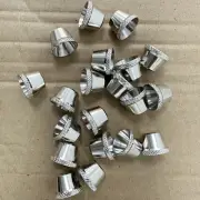 10x Silver Brass Cone Pieces - Bonza Bucket Smoking Billy Metal Cones