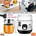 Electric Rice Cooker 1.2L Portable Mini Small Rice Cook 3 Cups For 1-2 Person