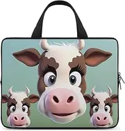 Laptop Case Sleeve Shockproof Computer Carrying Bag Cute Cow Notebook Case Cover Laptop Bag Water Resistant Computer Cases Tablet Briefcase for Travel Business 12 Inch