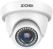 ZOSI 2.0MP HD 1080P 1920TVL Hybrid 4-in-1 TVI CVI AHD 960H CVBS CCTV Dome Camera Indoor Outdoor,80ft Day Night Vision Aluminum Metal Housing for HD-TVI, AHD, CVI, and CVBS/960H Analog DVR(White)