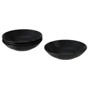 FÄRGKLAR deep plate, matt dark grey, 23 cm