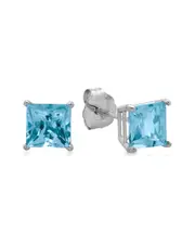 MaxColor 10K 1.25 ct. tw. Blue Topaz Studs