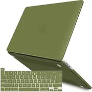 IBENZER Compatible with 2022 M2 MacBook Pro 13 Inch Case 2021 2020 M1 A2338 A2289 A2251 A2159 A1989 A1706 A1708, Hard Shell & Keyboard Cover for Mac Touch Bar, Matcha Green,T13MOGN+1 MT13-MOGN+1