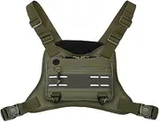 Running Chest Pack | Front Training Chest Pouch - Adjustable Outdoor Sports Accessories, Multi-Functional Running Pack for Mobile Phones, Headphones