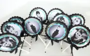 Audrey Hepburn cupcake toppers/ cake decor/ SET OF 10