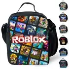 Roblox 3D Print Lunch Box Insulated Bags Kids Boys Girls School Food Picnic Bag﹤